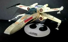 Acrylic display stand for Kenner vintage & Hasbro POTF Star Wars X-wing fighter