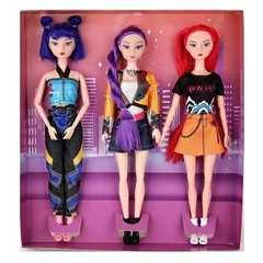 Kpop Devil Hunters Dolls Cosplay Collectible Figure Toy Anime 3 Doll Set* USA *