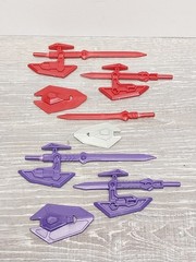 Superhuman Samurai Syber Squad Wespons Swords Lot for Figures 1990’s