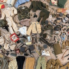 Huge Lot Of Vintage Hasbro 12in G.I. Joe, 21st Century Soldier Accessories