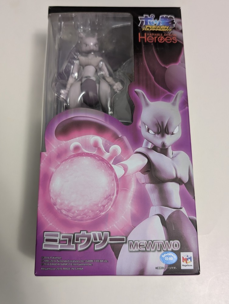 SEE DESCRIPTION – MegaHouse Variable Action Heroes Pokemon Mewtwo Pokken Figure