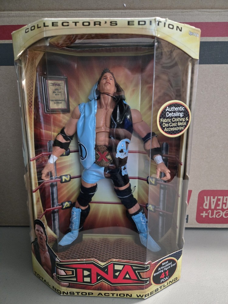 AJ Styles TNA Wrestling 12″ Collector’s Edition Action Figure 2007 Marvel WWE
