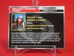 GI Joe Cardback FILE CARD Cobra Bat Android Trooper v23 Spanish Portuguese