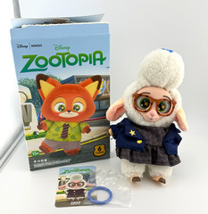 MINISO Zootopia Series Blind Box Bellwether Figure Plush Keychain Open Box