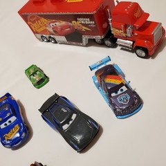 Diecast Disney Pixar Cars McQueen Mack Hauler Truck 95 Kids Toy Car Lot Set Film