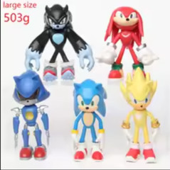 SONIC FIGURE SET-5 ACTION FIGURES-5 TO 6 INCHES TALL PVC-NEXT DAY SHIPPING