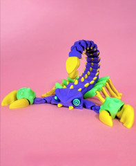 Articulated Scorpion, Flexi Fidget Toy, 3D Printed