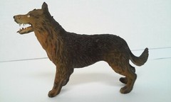 Vintage German Shepherd 4 1/4″ Tall Rubber Dog Figure Hong Kong 1970’s
