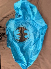 1995 Batman Forever Parachuting Plush Batman 13 ” RARE ITEM Great Condition!