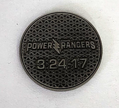 New York Comic Con Exclusive Power Rangers Movie Coin 2017 NYCC exclusive