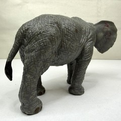 Realistic Elephant Action Figure Toy Safari Zoo Animal Gray Plastic Tusk Figure
