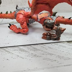 Mega Bloks Dragons Metal Ages Odaku Armory Slann Dragon 12″ Long Figure Read