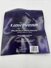 New 2 Pack Disney’s Pixar BUZZ LIGHTYEAR Reusable Drink Pouch 10oz Space Ranger