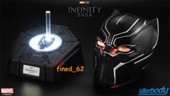 IN US! Killerbody 1:1 Wearable Black Panther Helmet Bluetooth Speaker Base Gift
