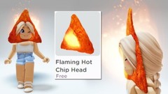 Roblox Flaming Chip Mask – [GLOBAL | ALL PLATFORMS]
