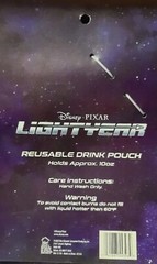 New 2 Pack Disney’s Pixar toy story BUZZ LIGHTYEAR Reusable Drink Pouch 10oz