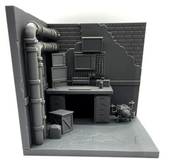 TMNT Donatello Workshop Tech Lab Modular Diorama – 1:12 & 1:18 Scale Display