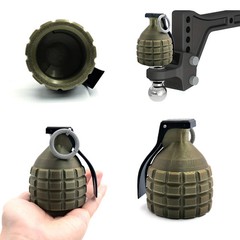 For 50mm Tow Bar Grenade Prop Covers Cap Ornament Tow Bar Cap Universal Hitch.