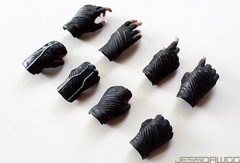 1/6 Hands wrist Gauntlets Black Widow MMS178 & MMS124 Hot Toys Iron Man 2
