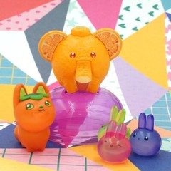 Japanese Blind Box Fruit Fairy Garden Animal Mini Figure 1 Random Miniature Toy