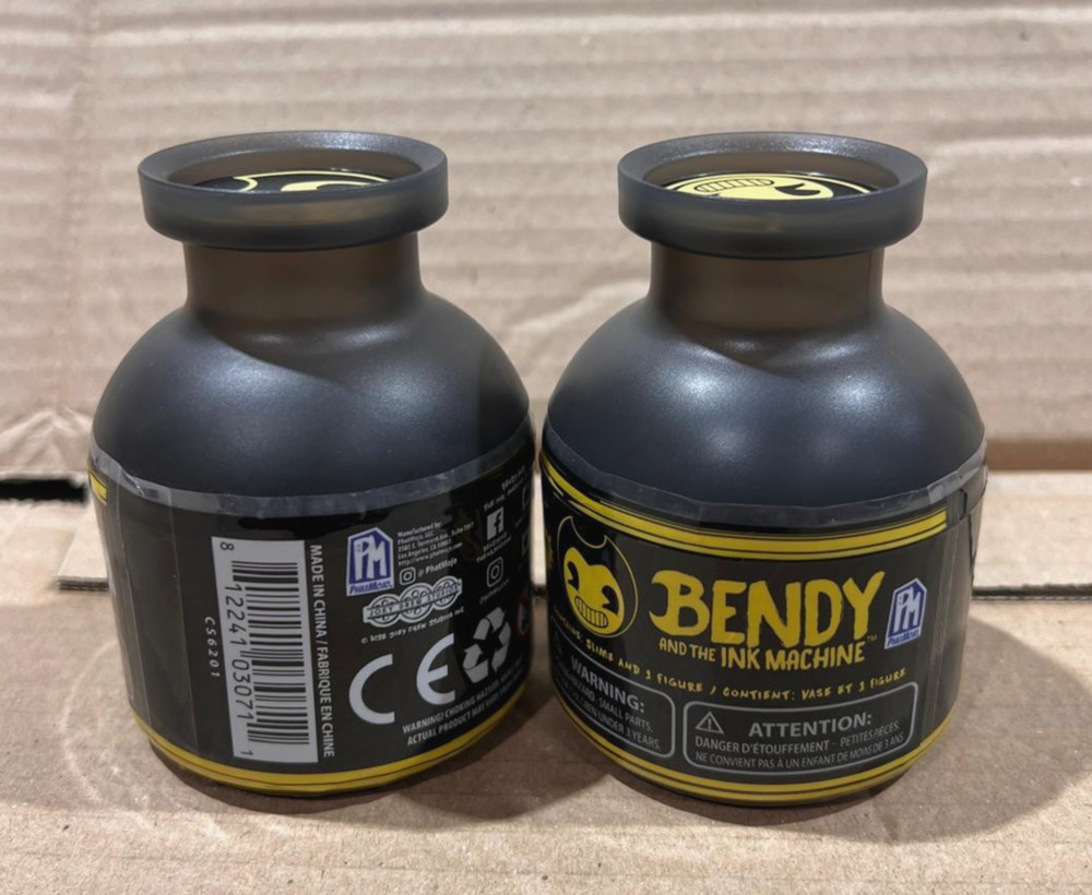 Ink Slime Bendy and the Ink Machine with Mystery Figure Head assorted Blind Jar