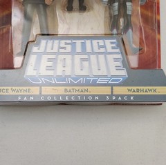 BRUCE WAYNE, BATMAN & WARHAWK JUSTICE LEAGUE UNLIMITED UNOPENED MATTEL 2008