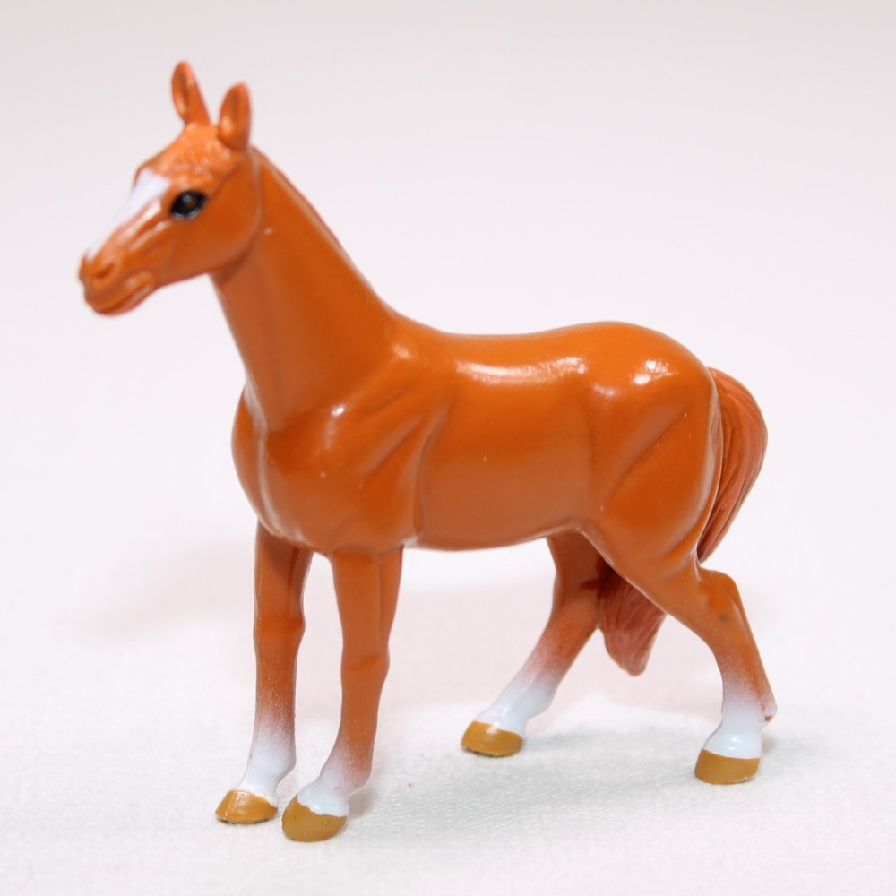 Horse Animal Toy Light Brown Mare PVC Action Figure 3.5″ Unbranded