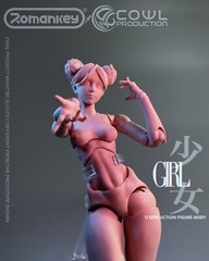 Romankey X COWL 1/12 Joint Female Super Flexible Body +Head For 6″ Figure Doll