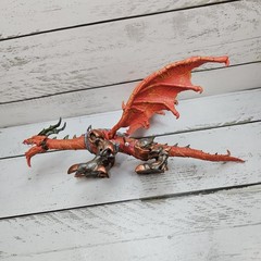 Mega Bloks Dragons Metal Ages Odaku Armory Slann Dragon 12″ Long Figure Read