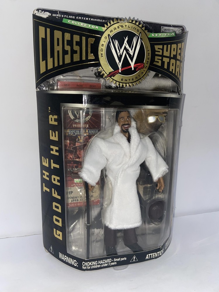 WWE Jakks Pacific The Godfather Classic Superstars 9 Action Figure Boxed Toy