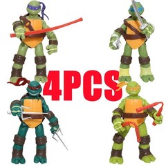 4PCS Ninja Turtles Action Figures Set Movable Model Limited Edition Toy