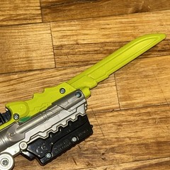 Power Rangers MMPR Yellow Gray Black Sword Weapon Knife VIntage Bandai #42051