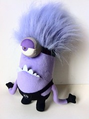 30cm Despicable Me Purple Evil Minion Plush Toy Soft Stuffed Doll Kids Gift
