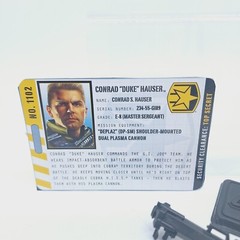 2011 Hasbro G.I. Joe Pursuit of Cobra CONRAD DUKE HAUSER w/ Weapon Card