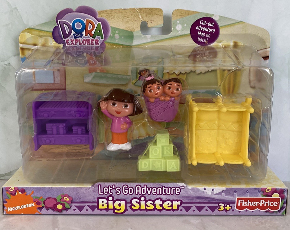 Fisher Price Dora The Explorer Let’s Go Adventure Big Sister Play Set Nick 2007