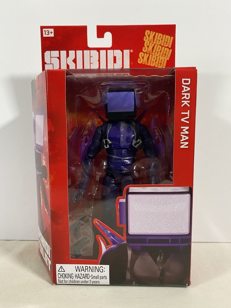 SKIBIDI Toilet Deluxe Figure Series 2 Dark TV Man 6″ Action Figure