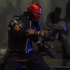 1/12 Red Hood Red Mask Head Sculpt for 12in Action Figure Sodier Body Toy