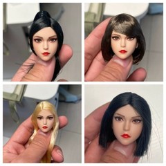 US 1/6 Beauty Girl Makup Head Sculpt Model For 12″ Female Action Figure Body Toy