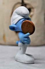 Smurf Vanity Collectible Figurine McDonalds Happy Meal Toy 2011 PVC Plastic