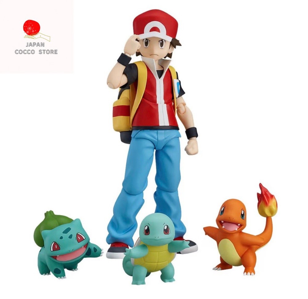 figma Pokemon Red Trainer No.356 Pocket Monster Action Figure Max Factory NEW