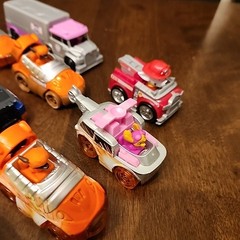 PAW PATROL Car Lot Mixed Die Cast & Plastic Skye Marshall Chase Rocky+