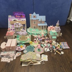 VINTAGE 1988 PRECIOUS PLACES MANSION HOUSES FIGURES LOT FISHER PRICE *Not Tested