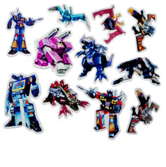 G1 Transformers Soundwave Mini-cassettes Sticker pack of 11 pieces RARE