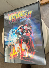 BACK TO THE FUTURE mc fly 3-D HOLOGRAPHIC LENTICULAR 3 IMAGE CHANGING poster