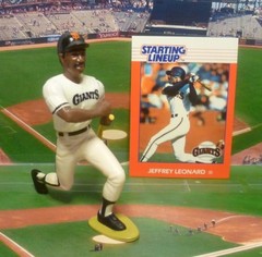 1988 JEFFREY LEONARD – Starting Lineup – SLU – Loose with Card – S.F. GIANTS