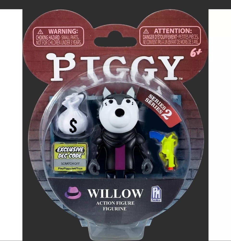 PIGGY WILLOW 3.5” Series 2 Action Figure Wolf Roblox w/ DLC Exclusive Code, New