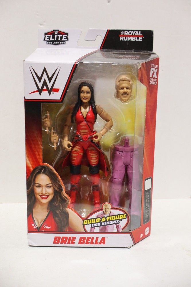 WWE Elite Royal Rumble BRIE BELLA Action Figure Dok Hendrix BAF DAMAGED BOX