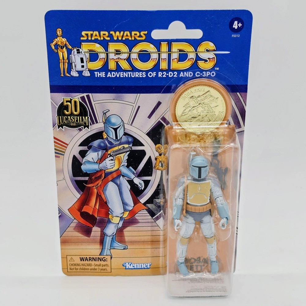 ✨BRAND NEW✨ Star Wars Droids Vintage Collection – Boba Fett with Coin