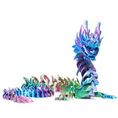 26.77inch 3D Printed Dragon Model,Articulated Animals figure,Toys Home Decor