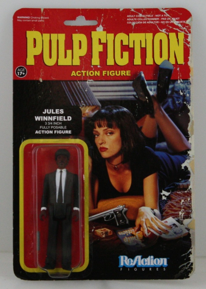 NEW Funko Reaction Pulp Fiction Jules Winnfield 3 3/4 Retro Style Action Figure